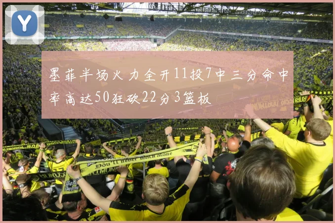 墨菲半场火力全开11投7中三分命中率高达50狂砍22分3篮板